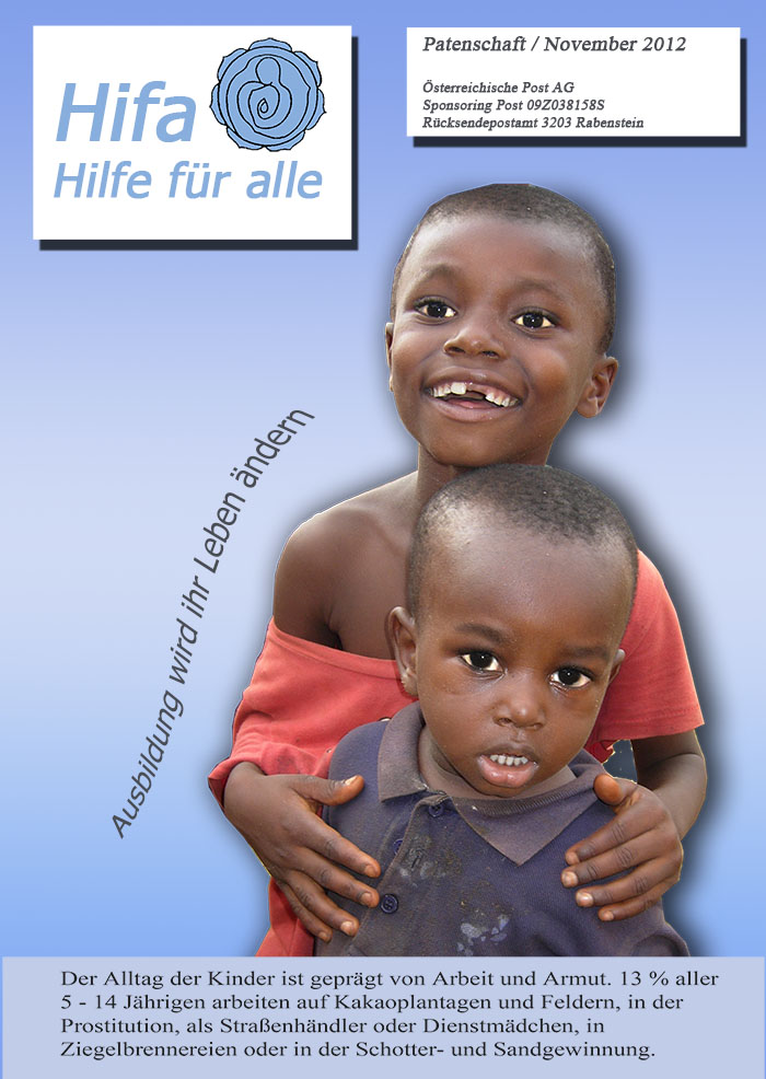 Patenschaftsbericht 2012 Titelseite
