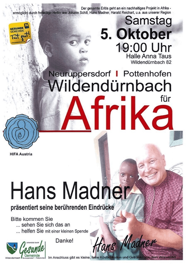 HIFA Austria für Afrika – Veranstaltung dieses Wochenende!